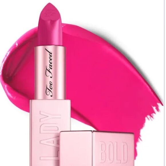 🌻 Too Faced Lady Bold Cream Lipstick Power Move New Full Size - Picture 1 of 9